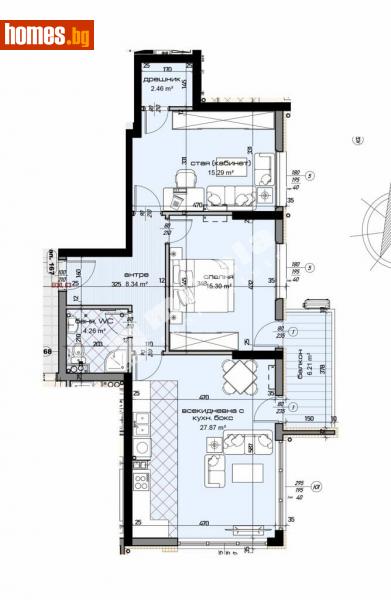 Тристаен, 115m² - Жк. Младост, Варна - Апартамент за продажба - МИРЕЛА - 113865331