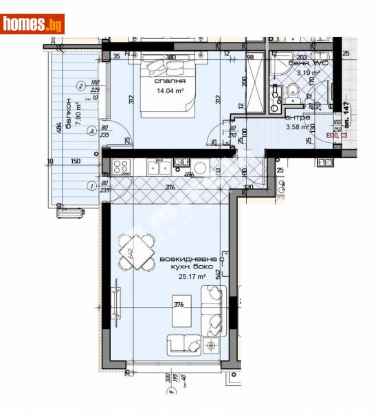 Двустаен, 78m² - Жк. Младост, Варна - Апартамент за продажба - МИРЕЛА - 113865339