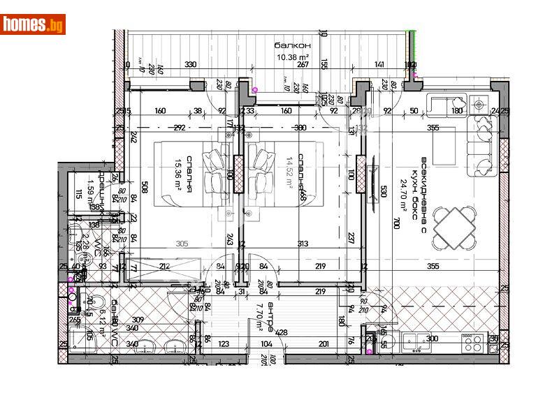 Тристаен, 115m² - Жк. Младост, Варна - Апартамент за продажба - МИРЕЛА - 113881911