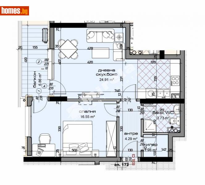 Двустаен, 82m² - Жк. Младост, Варна - Апартамент за продажба - МИРЕЛА - 113881931