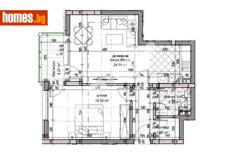 Двустаен, 78m² - Апартамент за продажба - 113881941
