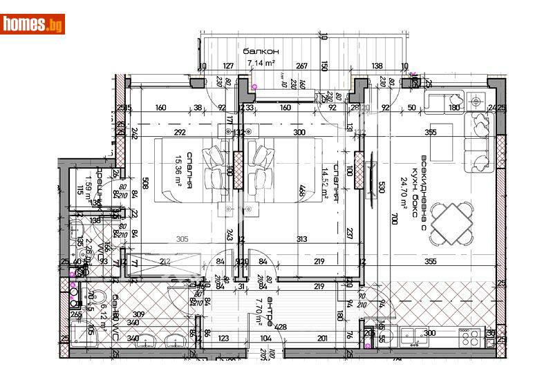 Тристаен, 110m² - Жк. Младост, Варна - Апартамент за продажба - МИРЕЛА - 113881942