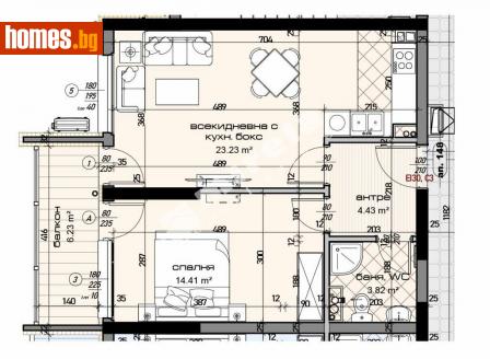 Двустаен, 76m² - Апартамент за продажба - 113881947