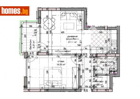 Двустаен, 79m² - Апартамент за продажба - 113881950