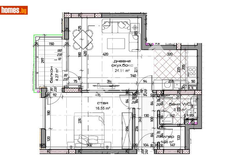 Двустаен, 79m² - Жк. Младост, Варна - Апартамент за продажба - МИРЕЛА - 113881950