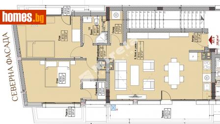 Тристаен, 137m² - Апартамент за продажба - 113895374