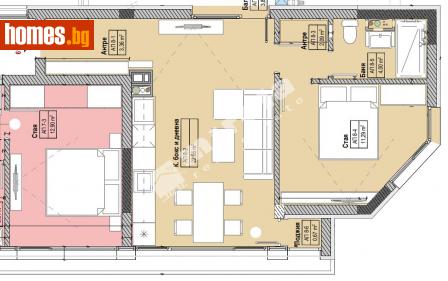 Двустаен, 84m² - Апартамент за продажба - 113895380