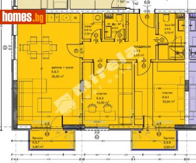 Тристаен, 114m² - Апартамент за продажба - 114031329