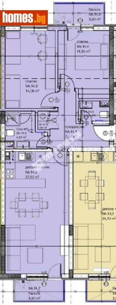 Тристаен, 103m² -  Кайсиева Градина, Варна - Апартамент за продажба - МИРЕЛА - 114031357
