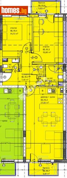 Тристаен, 103m² -  Кайсиева Градина, Варна - Апартамент за продажба - МИРЕЛА - 114031361