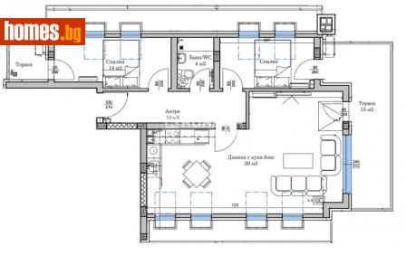 Тристаен, 136m² - Апартамент за продажба - 114090868