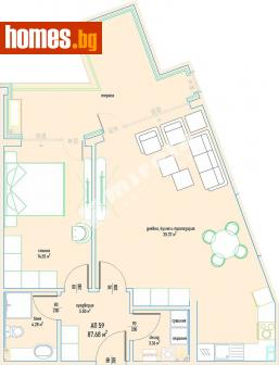 Двустаен, 105m² - Апартамент за продажба - 114125547