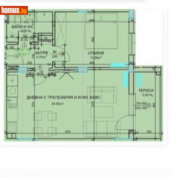 Двустаен, 70m² - Жк. Христо Смирненски, Пловдив - Апартамент за продажба - БРИА - 114126976