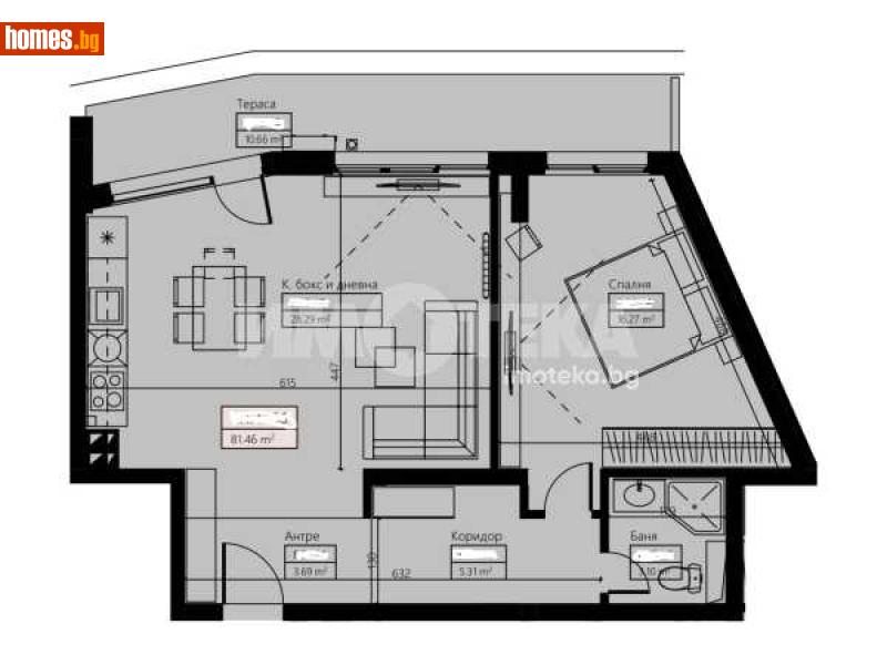 Двустаен, 98m² - Кв. Малинова Долина, София - Апартамент за продажба - ИМОТЕКА АД - 114143045