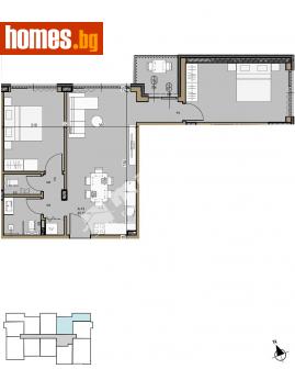 Тристаен, 99m² - Апартамент за продажба - 114158204