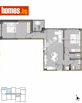 Тристаен, 97m² - Апартамент за продажба - 114158222