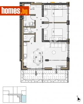 Тристаен, 103m² - Апартамент за продажба - 114158368