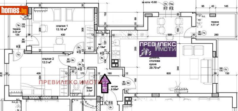 Тристаен, 109m² - Жк. Христо Ботев, Пловдив - Апартамент за продажба - Превилекс имоти ЕООД - 114204299