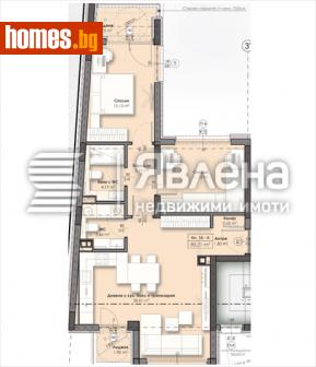 Тристаен, 107m² - Апартамент за продажба - 114336719