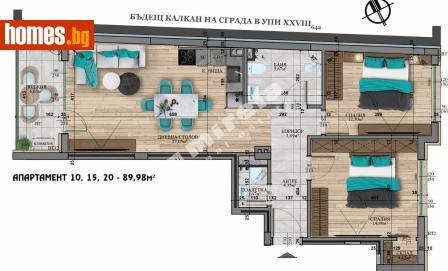 Тристаен, 105m² - Апартамент за продажба - 114357285