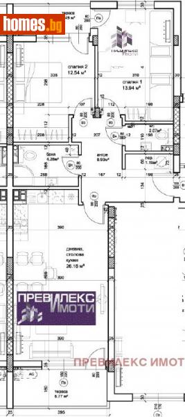 Тристаен, 113m² - Жк. Христо Ботев, Пловдив - Апартамент за продажба - Превилекс имоти ЕООД - 114358641