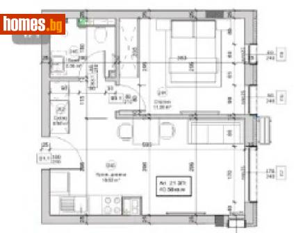 Двустаен, 47m² - Апартамент за продажба - 114592686