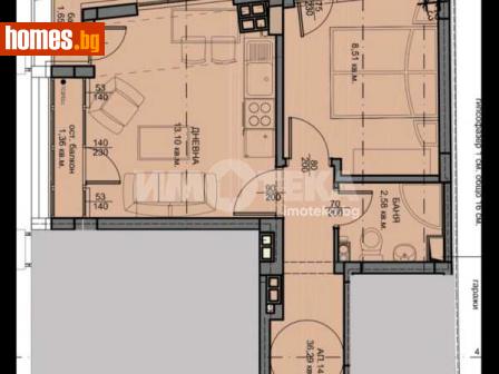 Двустаен, 55m² - Апартамент за продажба - 114622530