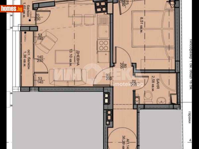 Двустаен, 55m² -  Център, Варна - Апартамент за продажба - ИМОТЕКА АД - 114622530