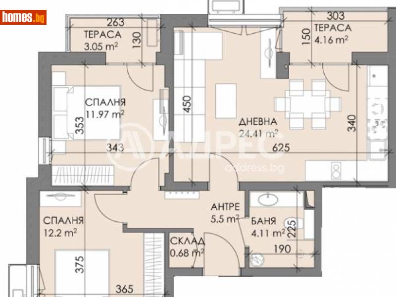 Тристаен, 90m² - Бургас, Бургас - Апартамент за продажба - АДРЕС НЕДВИЖИМИ ИМОТИ - 114658639