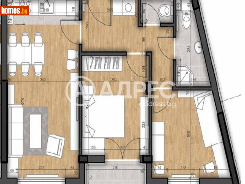 Тристаен, 86m² - Жк. Левски В, София - Апартамент за продажба - АДРЕС НЕДВИЖИМИ ИМОТИ - 114658649