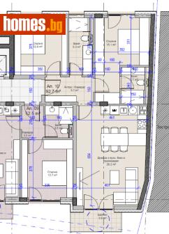 Тристаен, 111m² - Апартамент за продажба - 114696376
