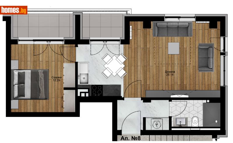 Двустаен, 80m² -  Център, Плевен - Апартамент за продажба - Домстрой ЕООД - 114795710