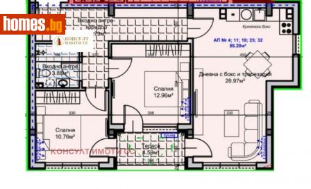 Тристаен, 117m² - Апартамент за продажба - 114819251