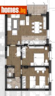 Тристаен, 112m² - Апартамент за продажба - 114973739