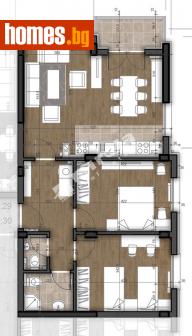 Тристаен, 113m² - Апартамент за продажба - 114973794