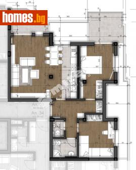 Тристаен, 126m² - Апартамент за продажба - 114973809