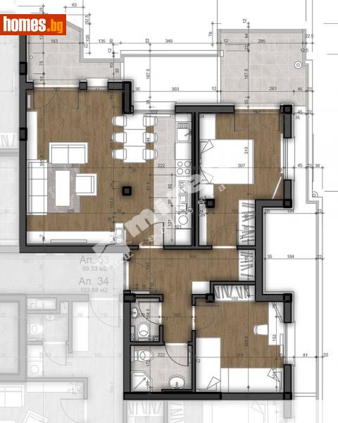 Тристаен, 126m² - Жк. Левски В, София - Апартамент за продажба - МИРЕЛА - 114973809