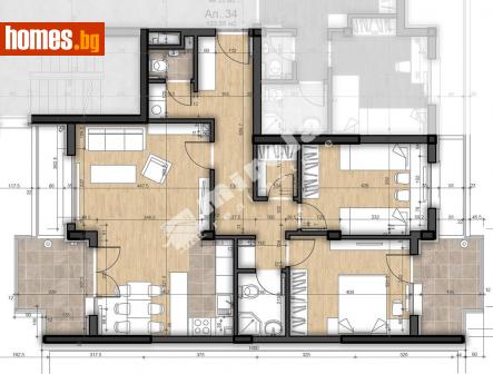 Тристаен, 128m² - Апартамент за продажба - 114973814