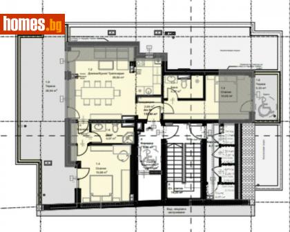Тристаен, 159m² - Апартамент за продажба - 115014300
