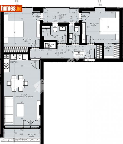 Тристаен, 113m² - Жк. Дружба 2, София - Апартамент за продажба - МИРЕЛА - 115027669