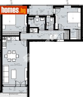 Тристаен, 113m² - Апартамент за продажба - 115027803