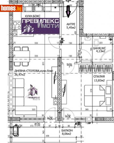Двустаен, 77m² - Кв. Съдийски, Пловдив - Апартамент за продажба - Превилекс имоти ЕООД - 115166507
