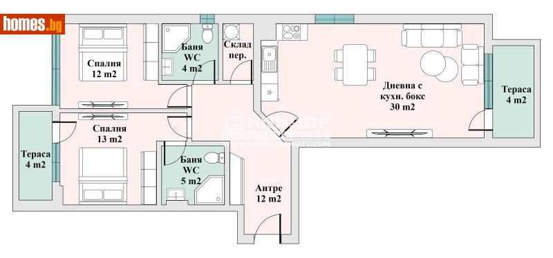 Тристаен, 124m² - Жк. Тракия, Пловдив - Апартамент за продажба - КОНДОР НЕДВИЖИМИ ИМОТИ - 115271120