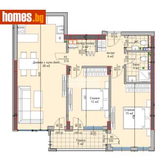 Тристаен, 102m² - Апартамент за продажба - 115271317