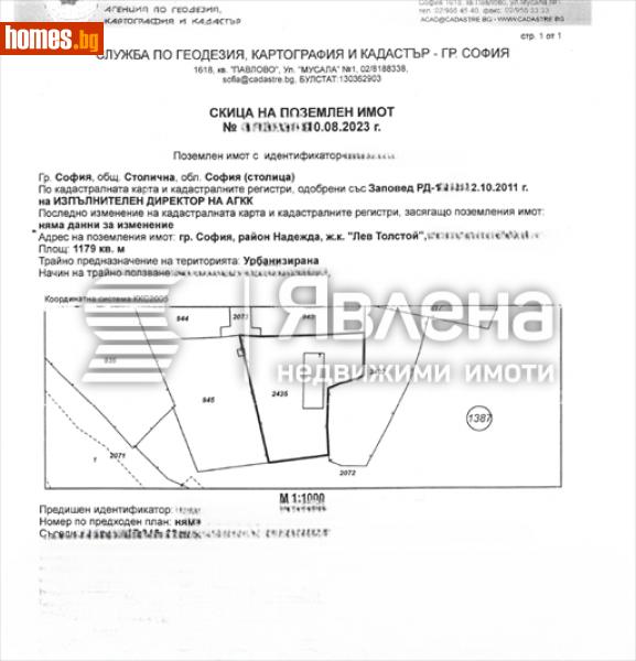 Парцел, 1186m² - Жк. Надежда 2, София - Парцел за продажба - ЯВЛЕНА - 115281864