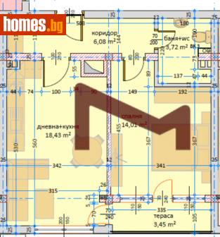 Двустаен, 62m² - Апартамент за продажба - 115295379