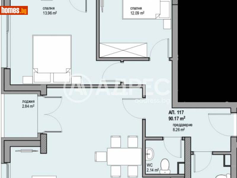 Тристаен, 108m² - Жк. Люлин 8, София - Апартамент за продажба - АДРЕС НЕДВИЖИМИ ИМОТИ - 115322947