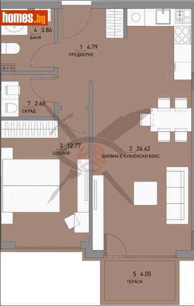 Двустаен, 75m² - Кв. Малинова Долина, София - Апартамент за продажба - ЕКС НВД - 115323798