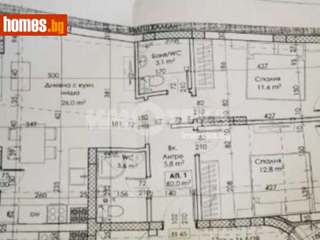 Тристаен, 99m² - Апартамент за продажба - 115449114