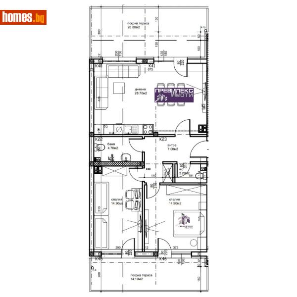 Тристаен, 137m² - Кв. Беломорски, Пловдив - Апартамент за продажба - Превилекс имоти ЕООД - 115512707